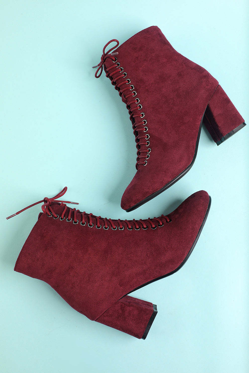 Burgundy Martin Boots for Women