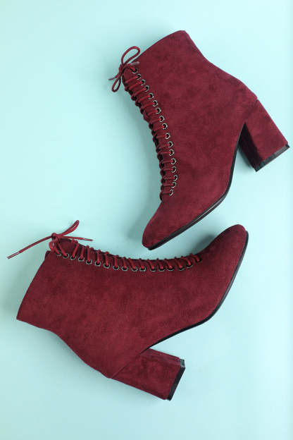 Burgundy Martin Boots for Women
