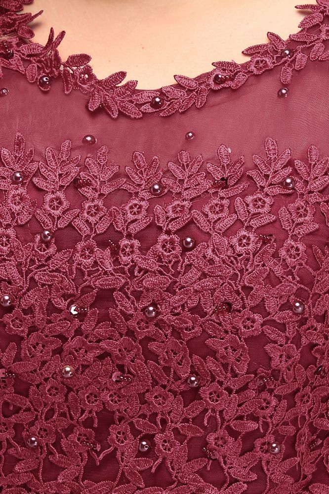 A-Line Crew Floor Length Sleeveless Plus size Tulle Appliqued Graduation Dresses with Crystals