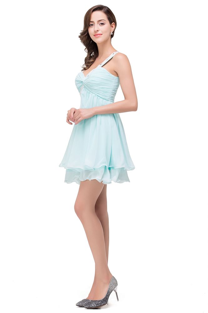 A-line One Shoulder Chiffon Cocktail Dress