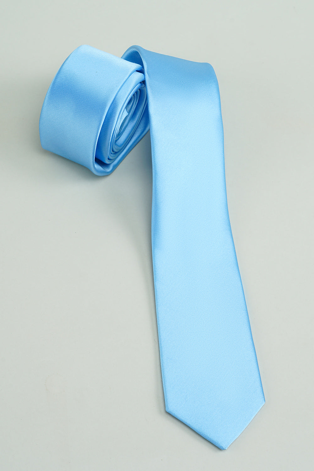 Men's Formal Solid Blue Tie