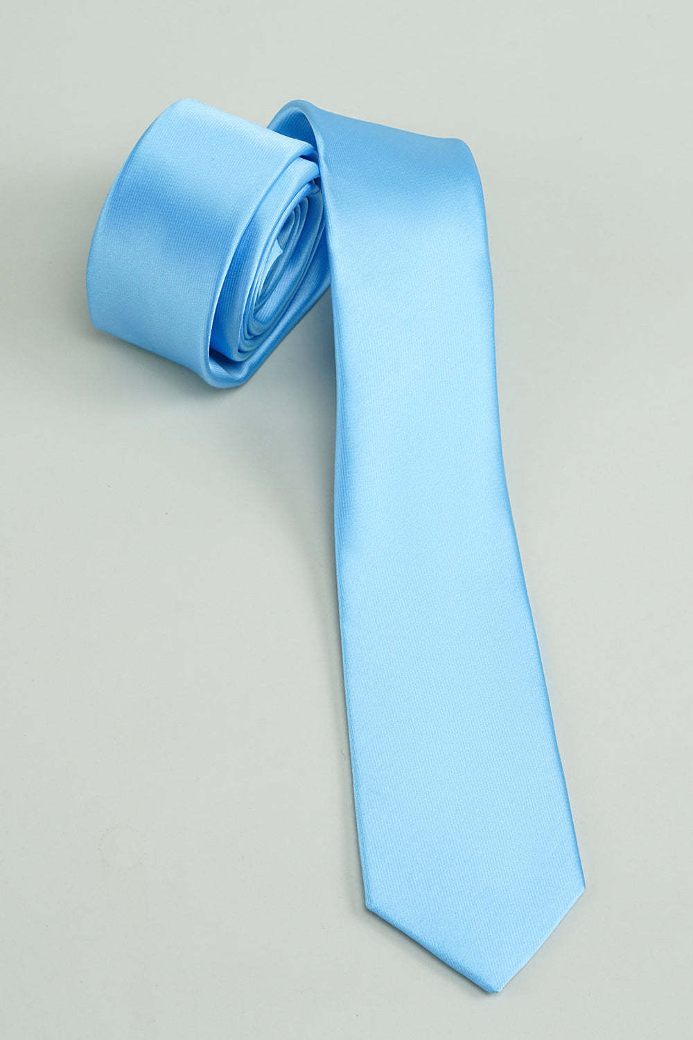 Men's Formal Solid Blue Tie