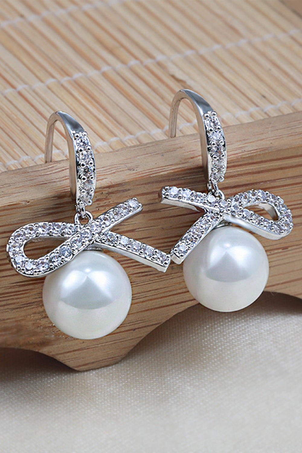 Earring with Pearl Beading