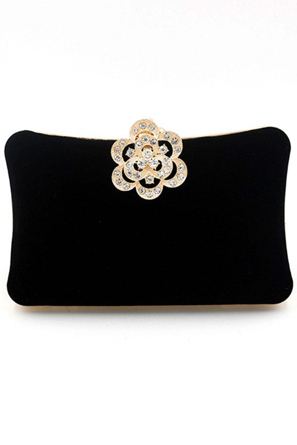 Shoulder Bag in Burgundy Velvet with Chain Strap
