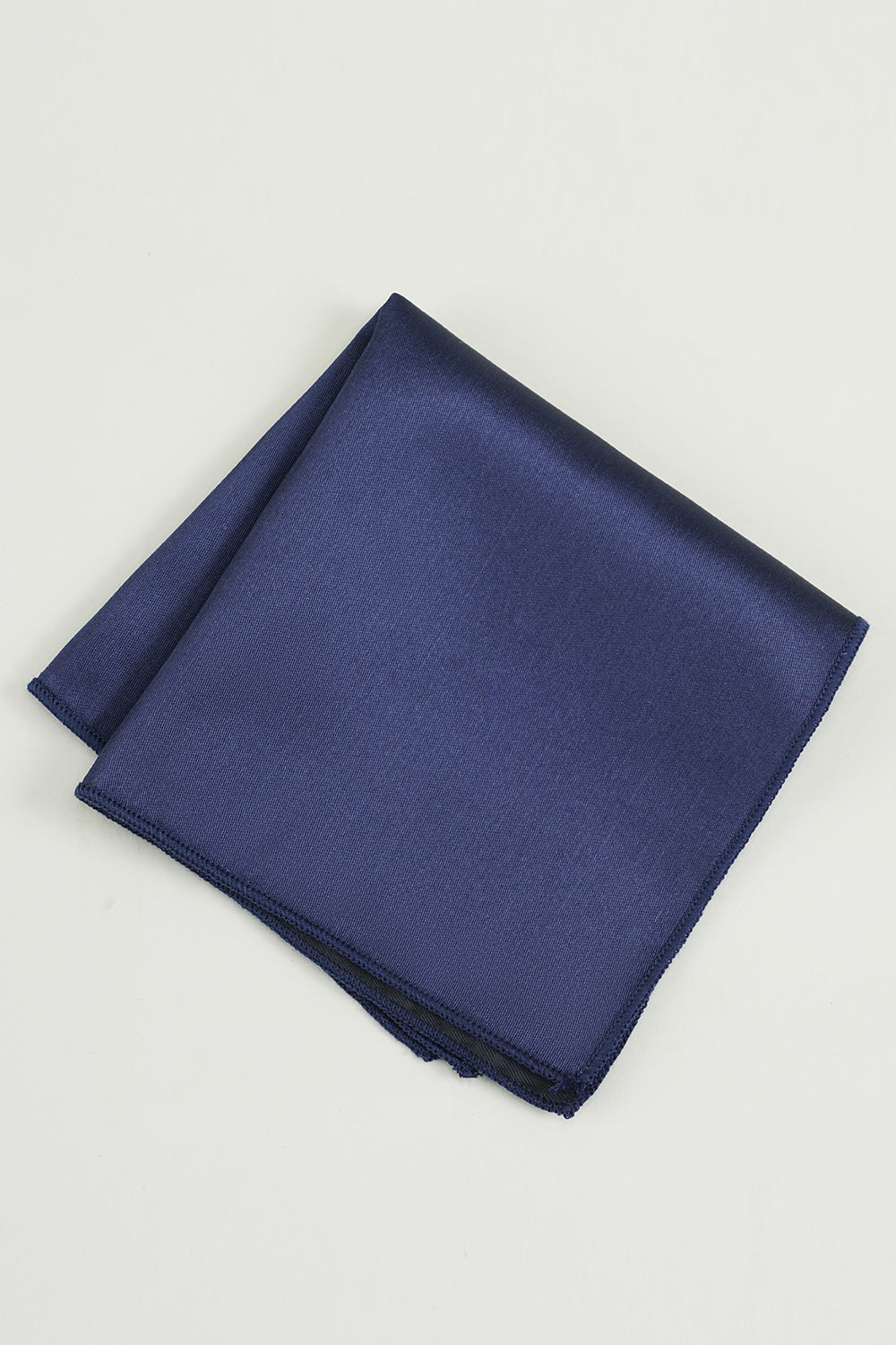 Pocket Square in Navy Silk