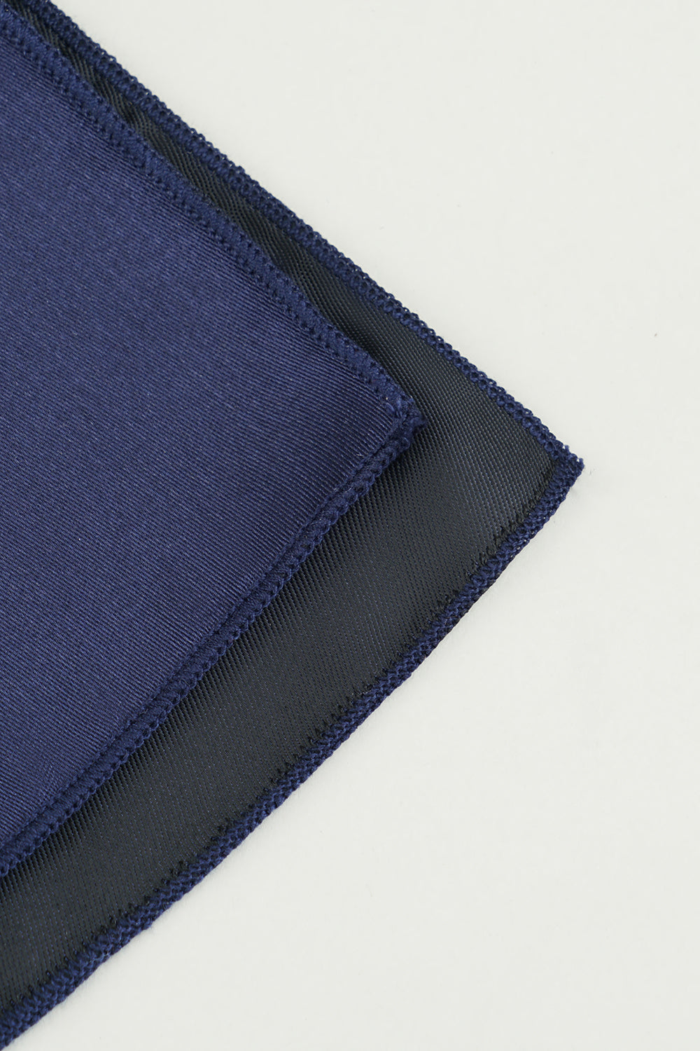Pocket Square in Navy Silk