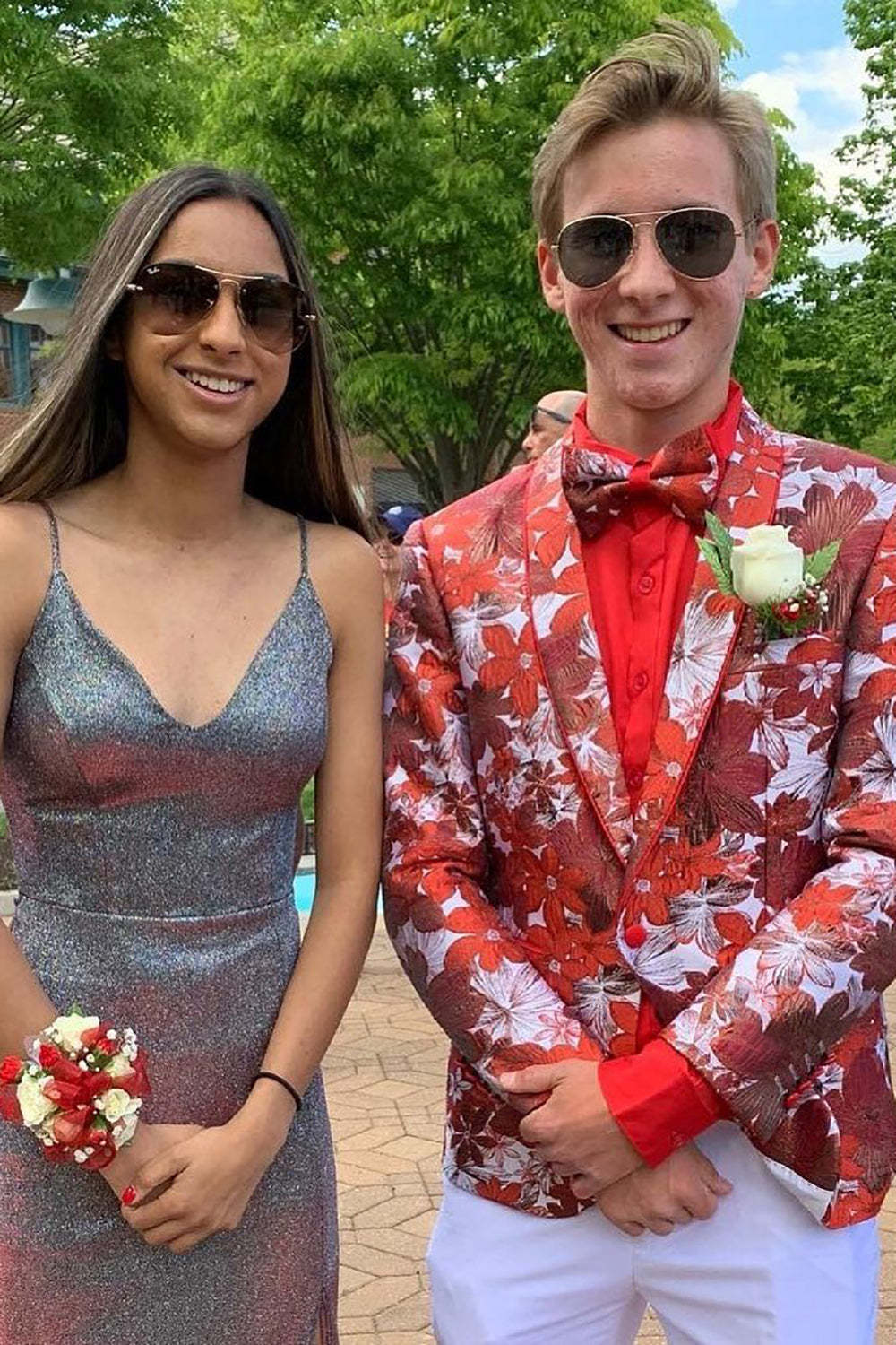 Men's Black Print Prom Blazer with Slim Fit Shawl Lapel