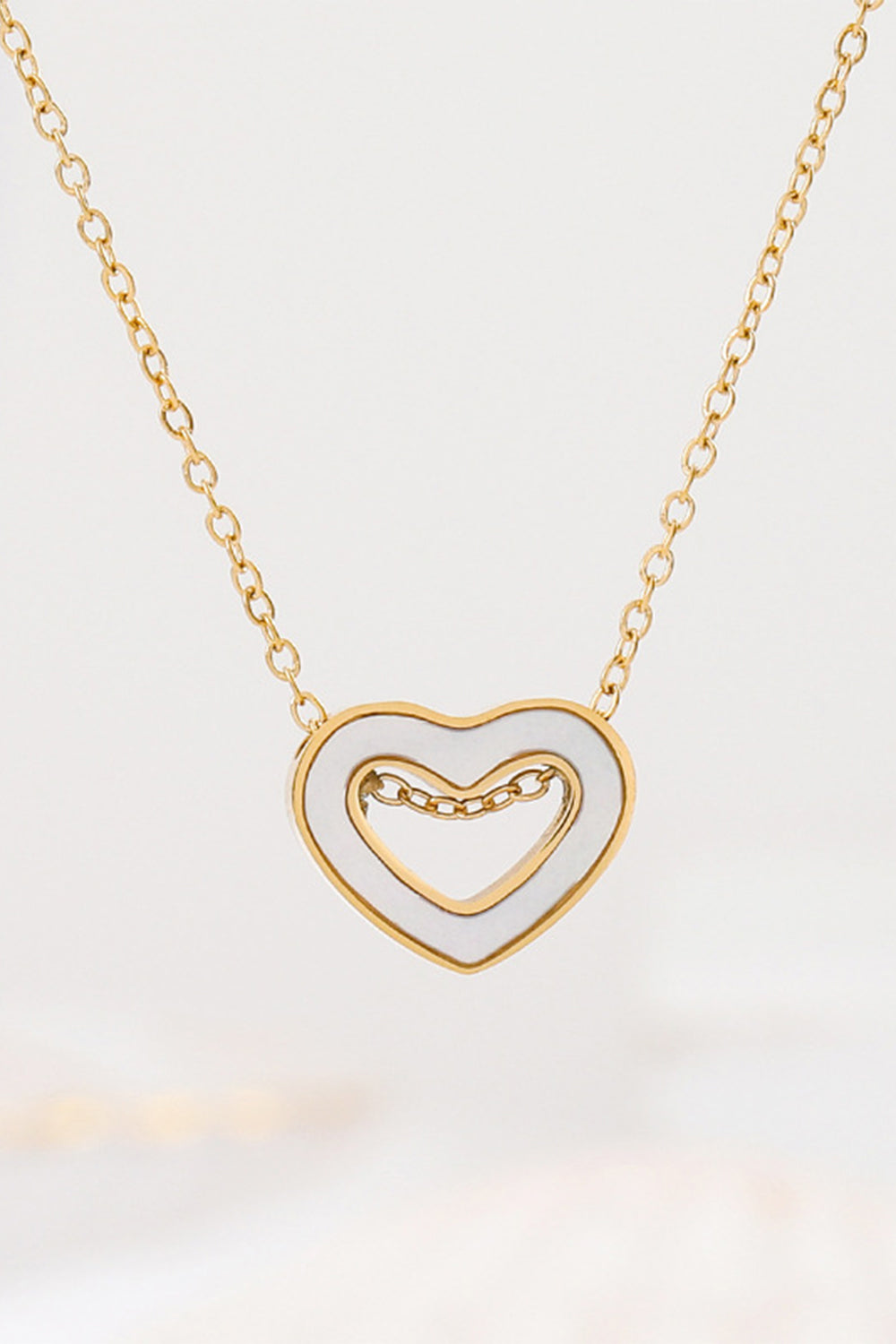 Necklace with a Golden Heart