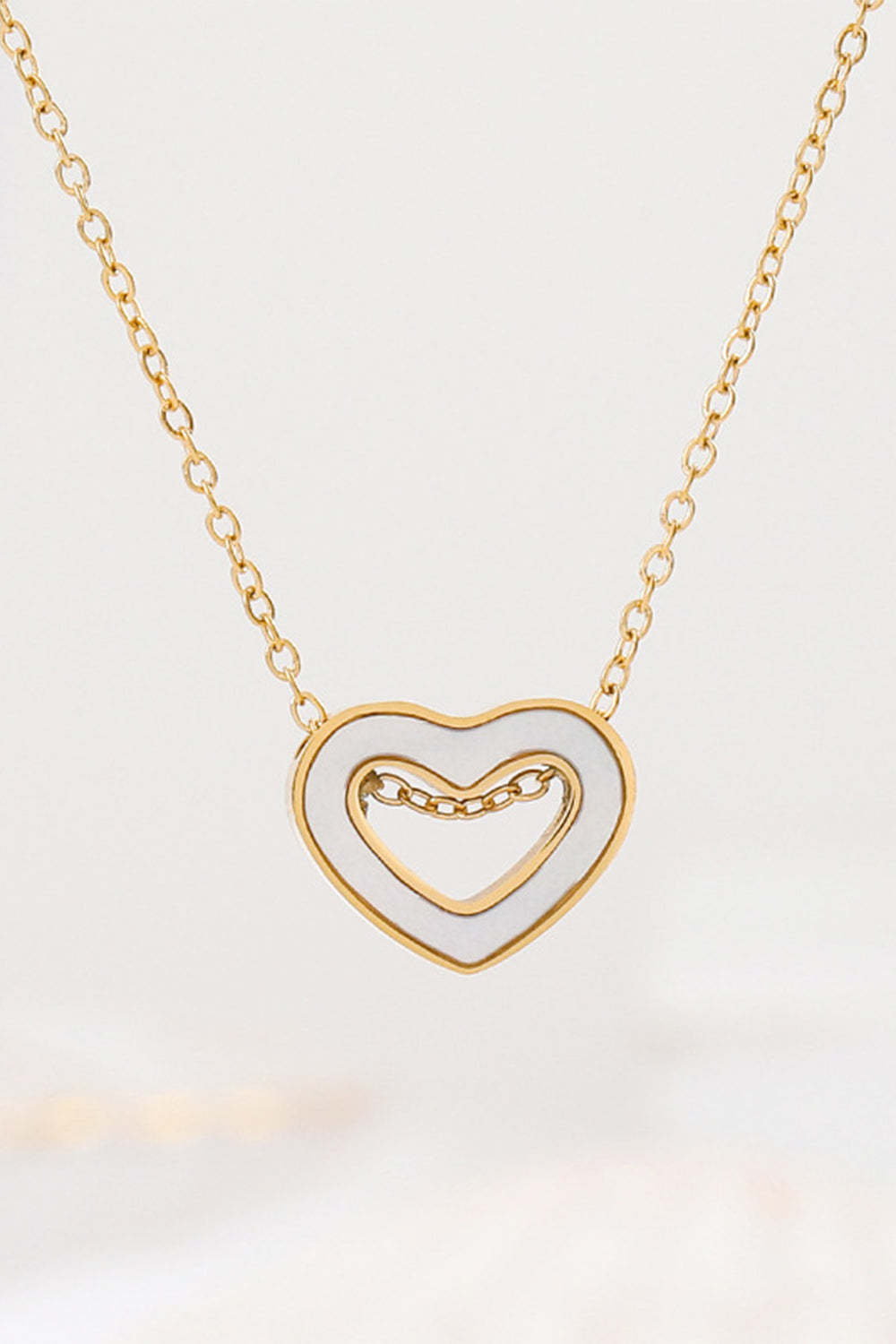 Necklace with a Golden Heart