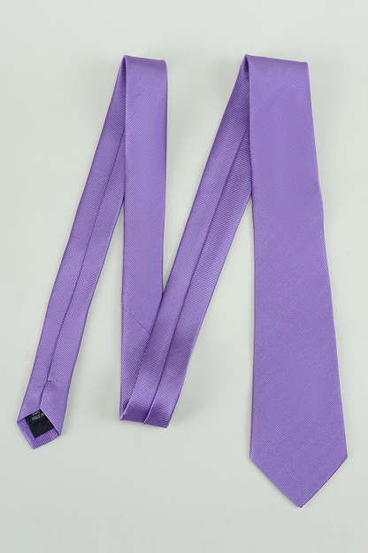 Satin Party Tie in Solid Black