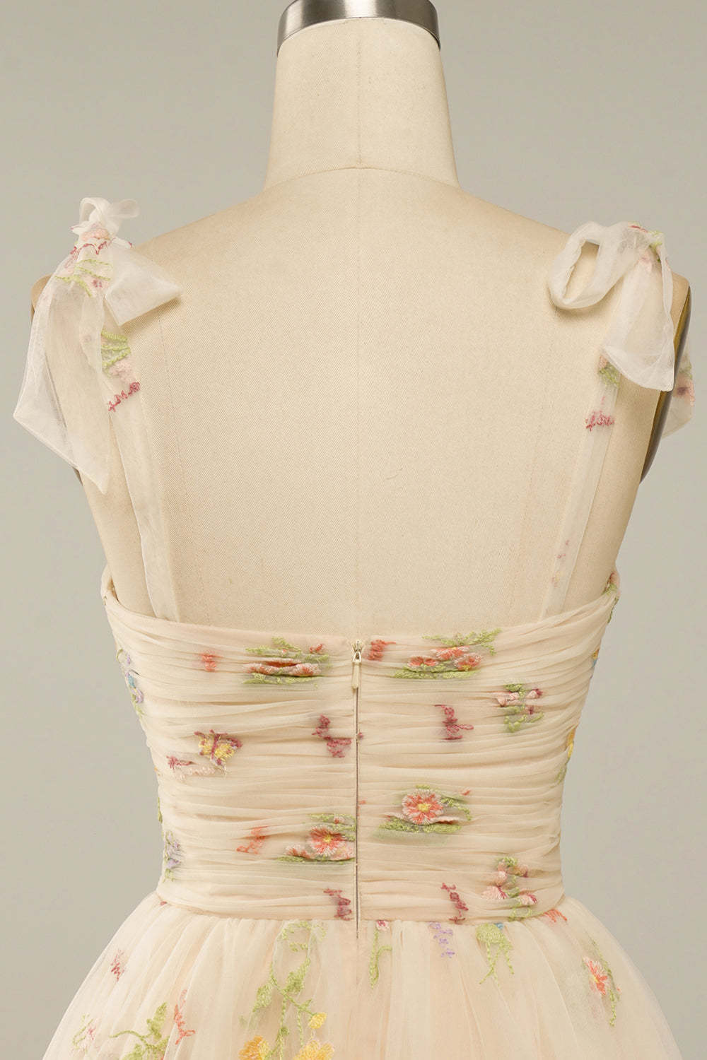 Cute A Line Green Spaghetti Straps Short Cocktail Dress With Embroidery