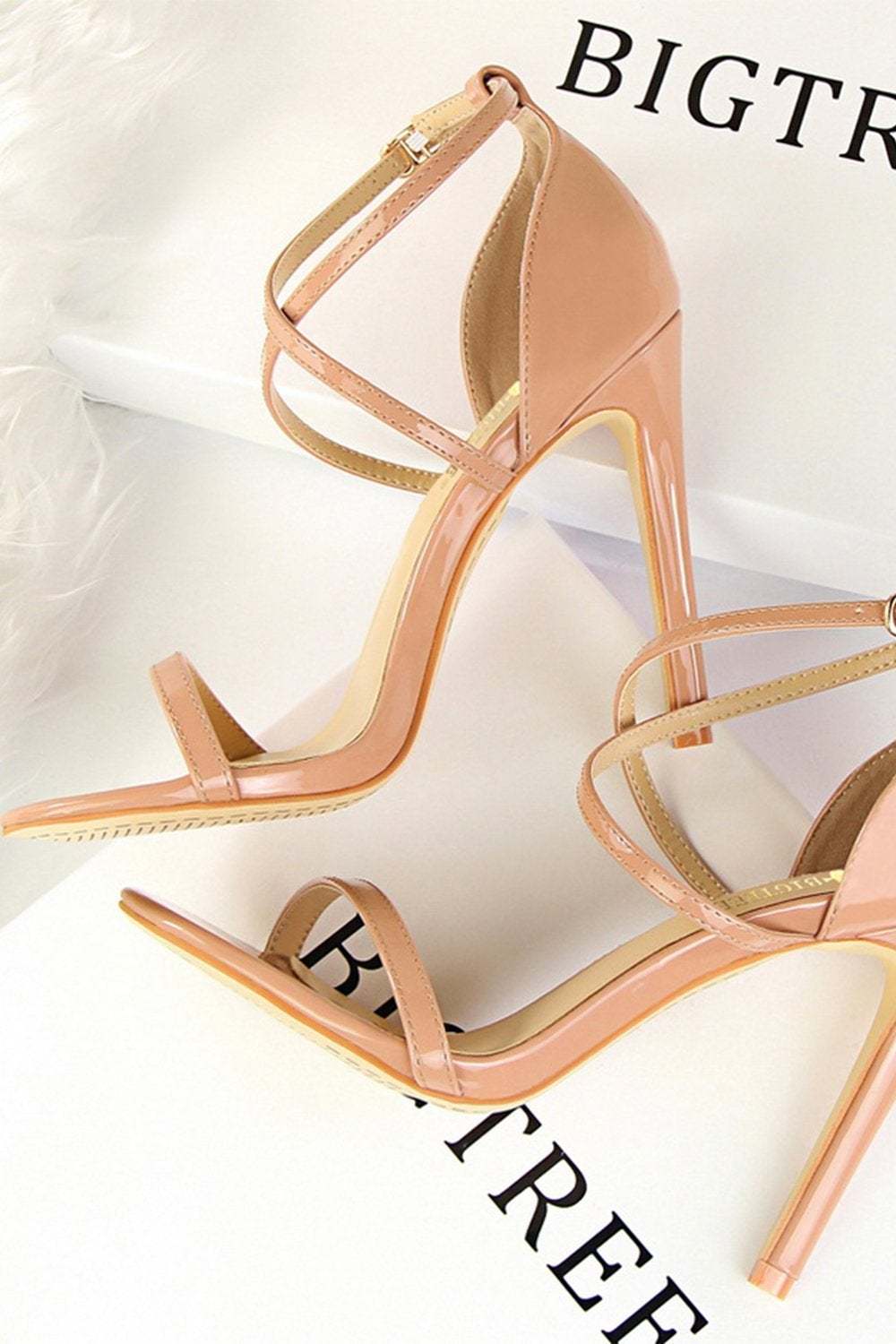 Stiletto Sandals in Black