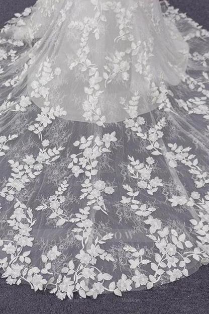 Best Spaghetti Strap Appliques Mermaid Wedding Dress