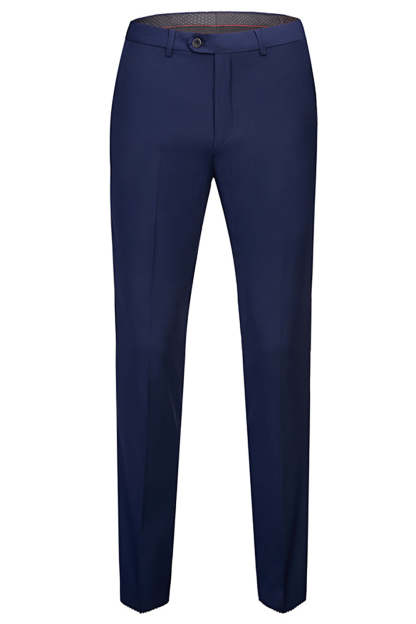 Slim Fit Navy Blue Casual Tuxedo Suit in 3 Pieces