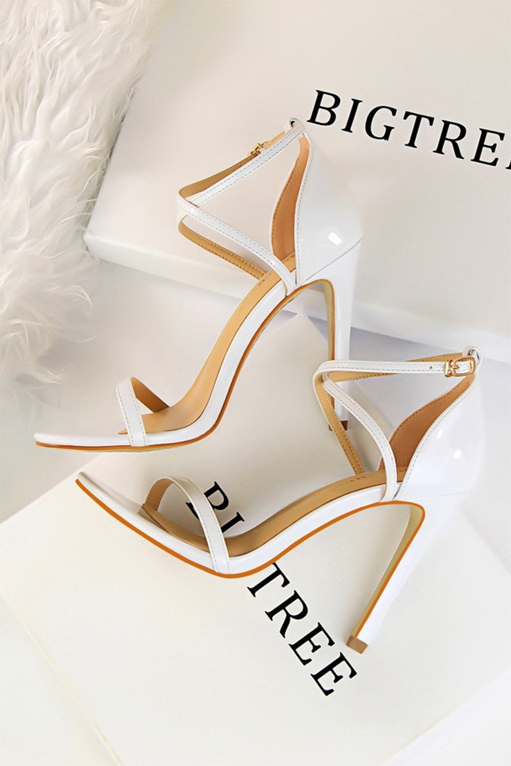 Stiletto Sandals in Black