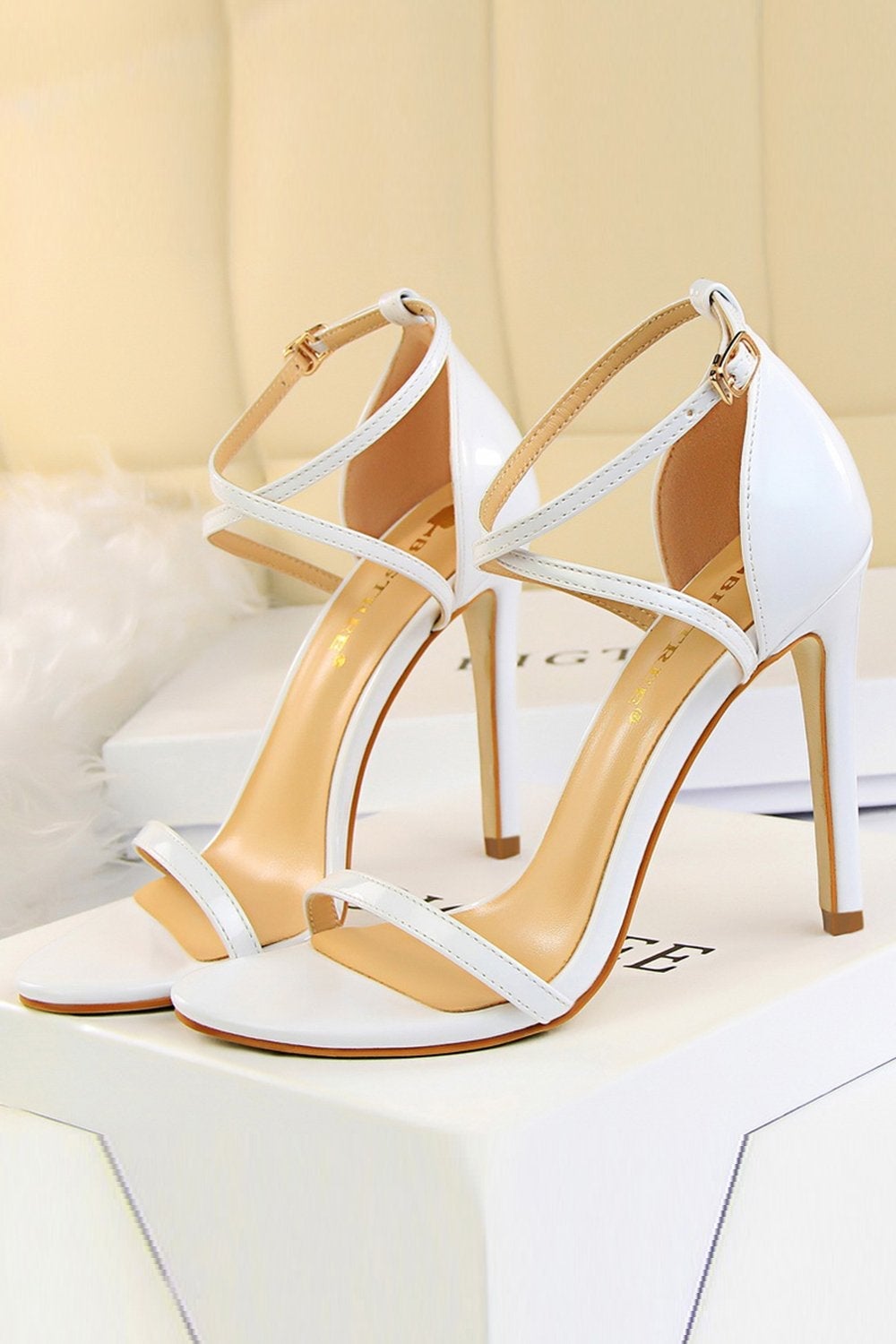 Stiletto Sandals in Black