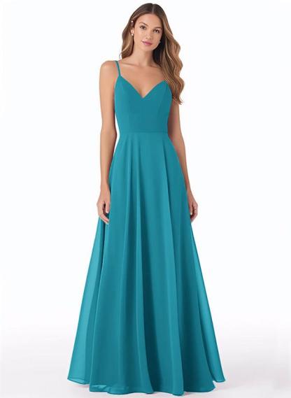 Chiffon V-Neck A-Line Bridesmaid Dresses