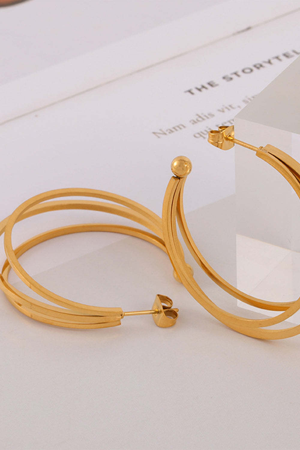 Stylish Metal Hoop Earrings