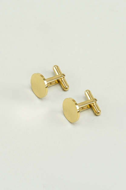 Golden Cufflinks for Men's Tuxedo