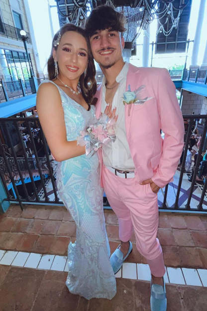 Men's Pink Prom Suits with Notched Lapel
