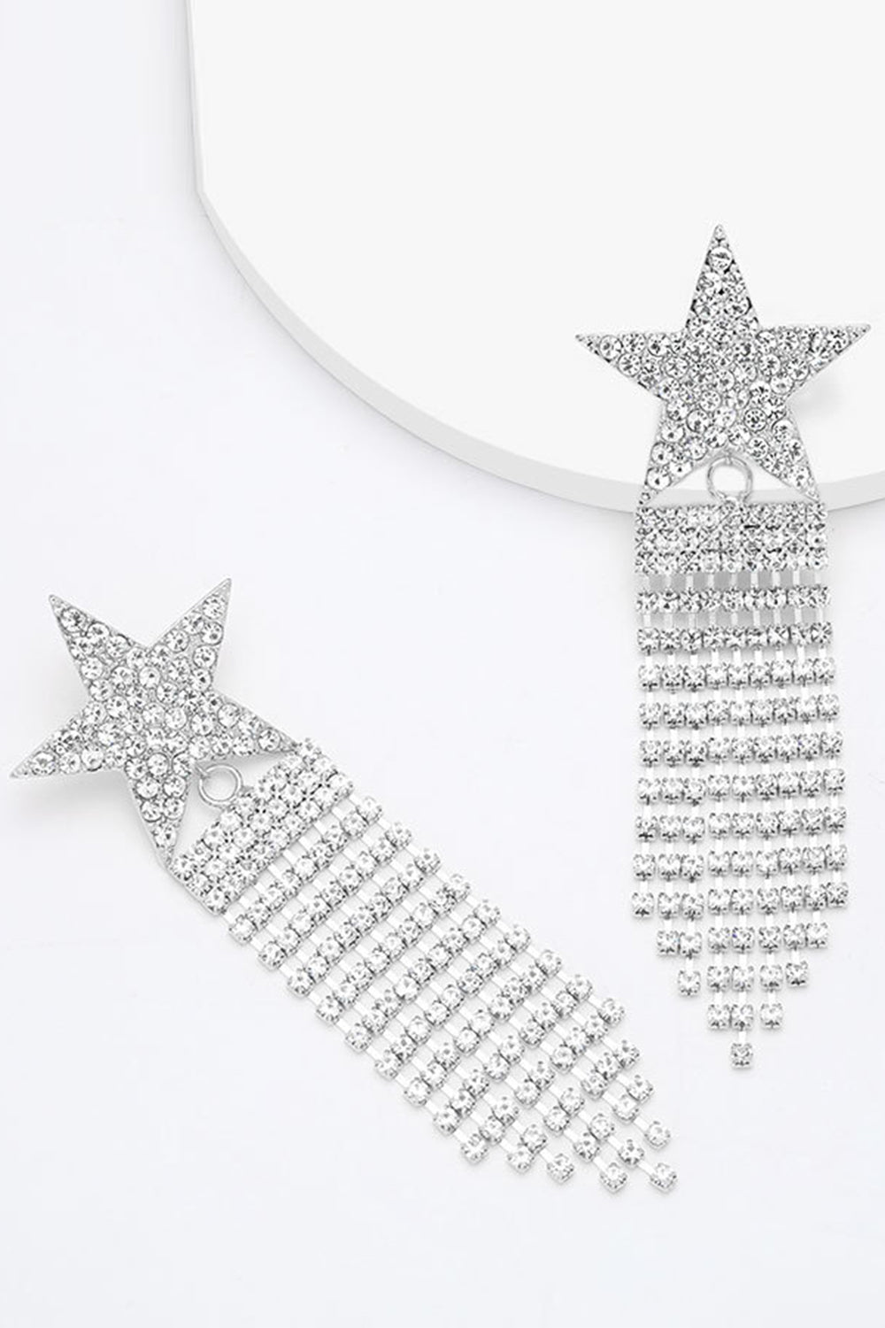 Earrings with Golden Stars Beads