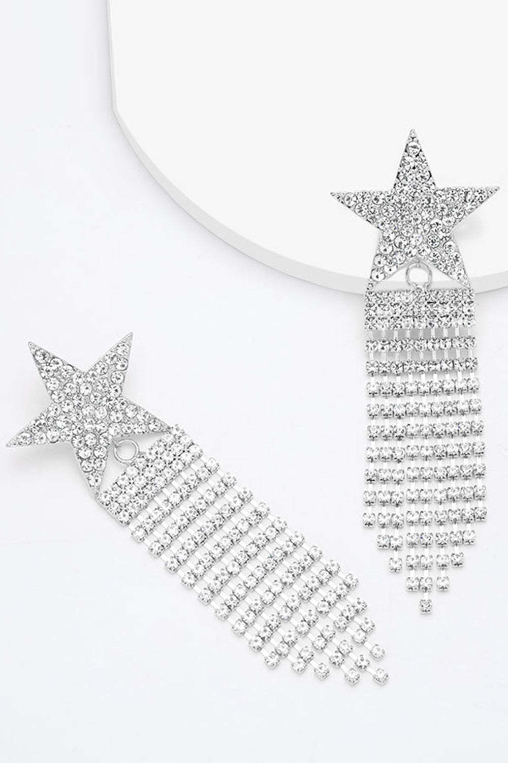 Earrings with Golden Stars Beads