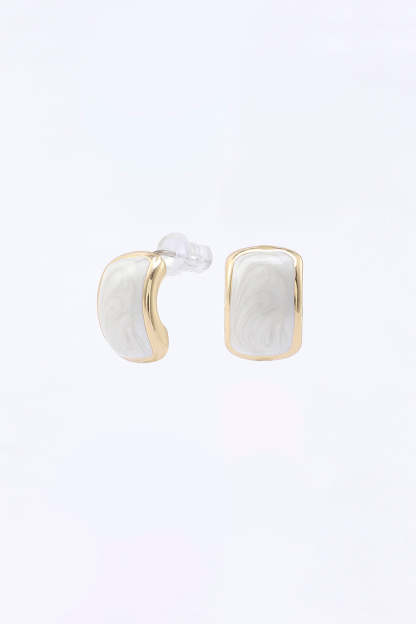 Elegant Vintage Pea Earrings in High-End French Style
