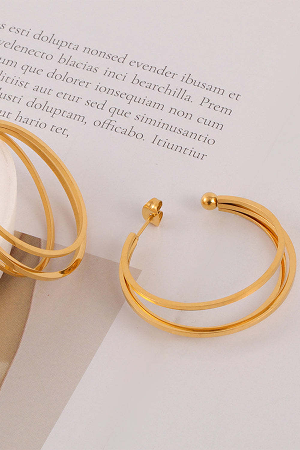 Stylish Metal Hoop Earrings