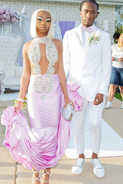 Men's Prom Blazer with White Notched Lapel