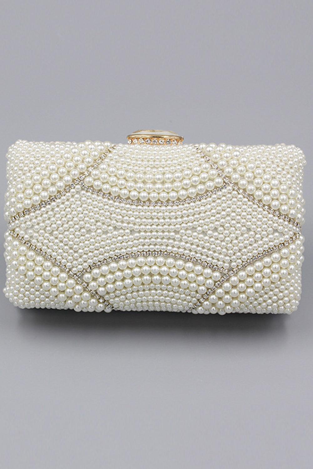 Party Clutch with Ivory Beaded Pearls