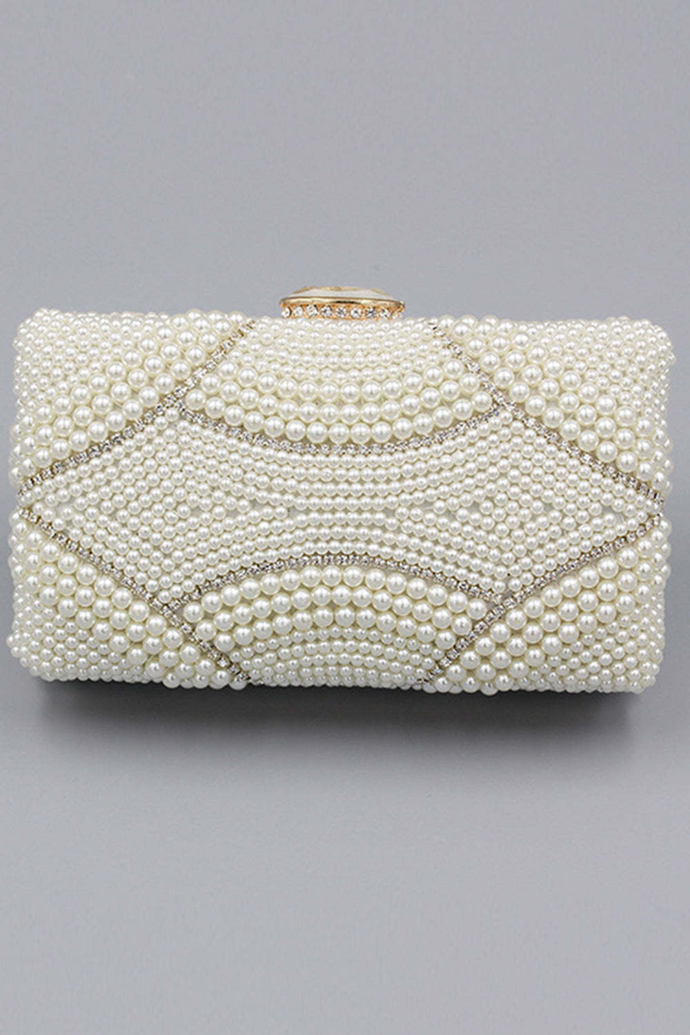 Party Clutch with Ivory Beaded Pearls