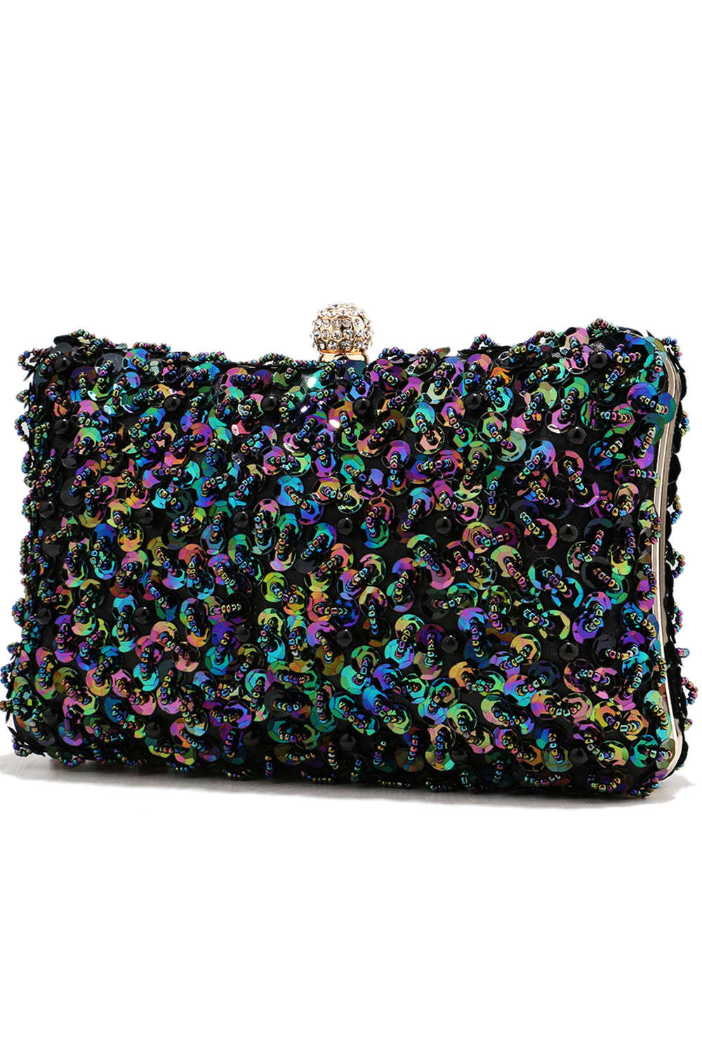 Prom Handbag with Black Sequins