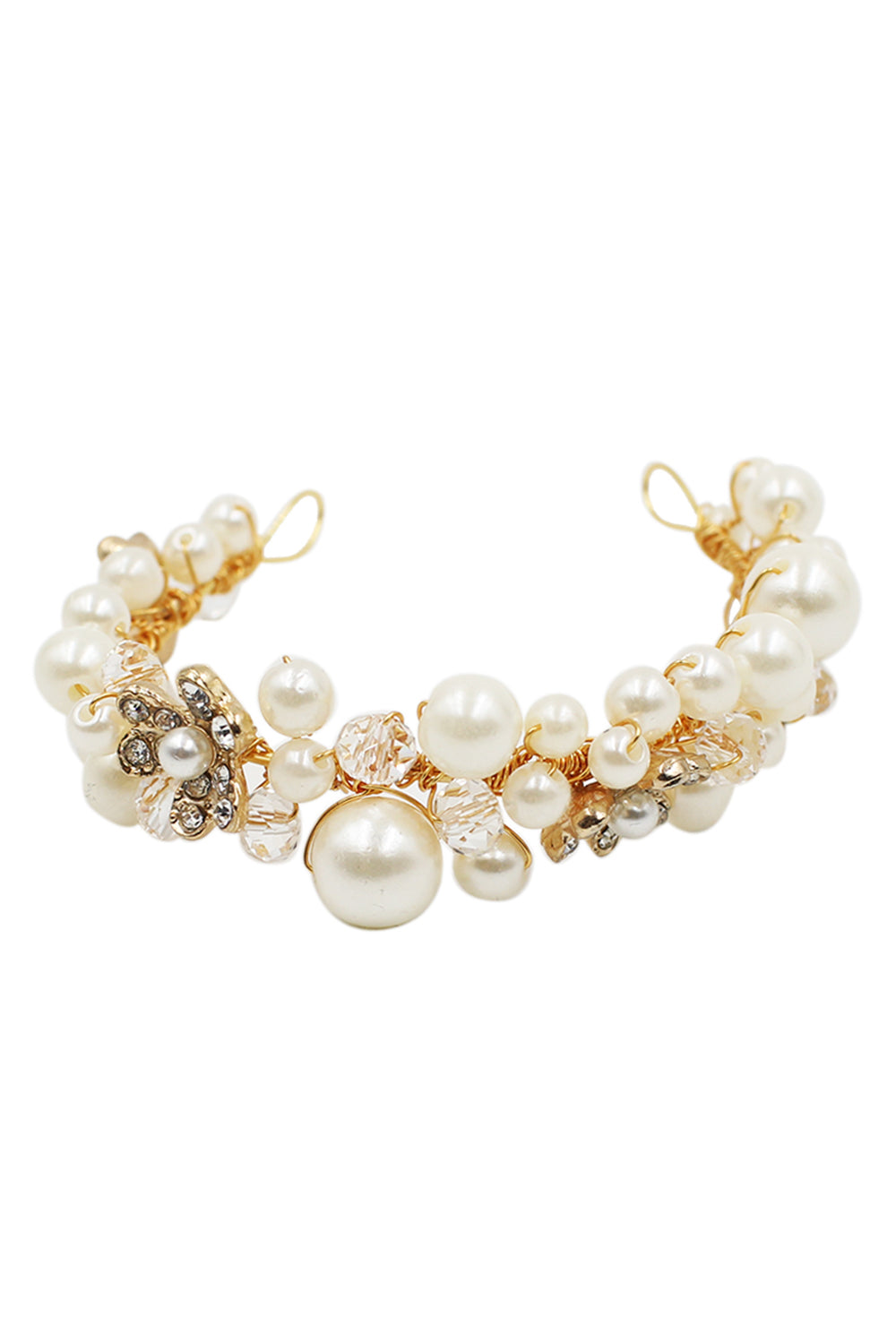 Pearl Wristbands for the Bride and Her Bridesmaid Sisters