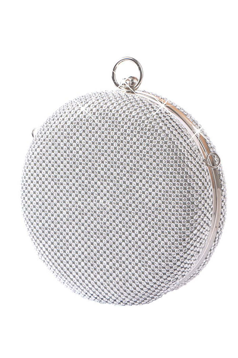 Evening Party Handbag with Round Rhinestone Sparkles