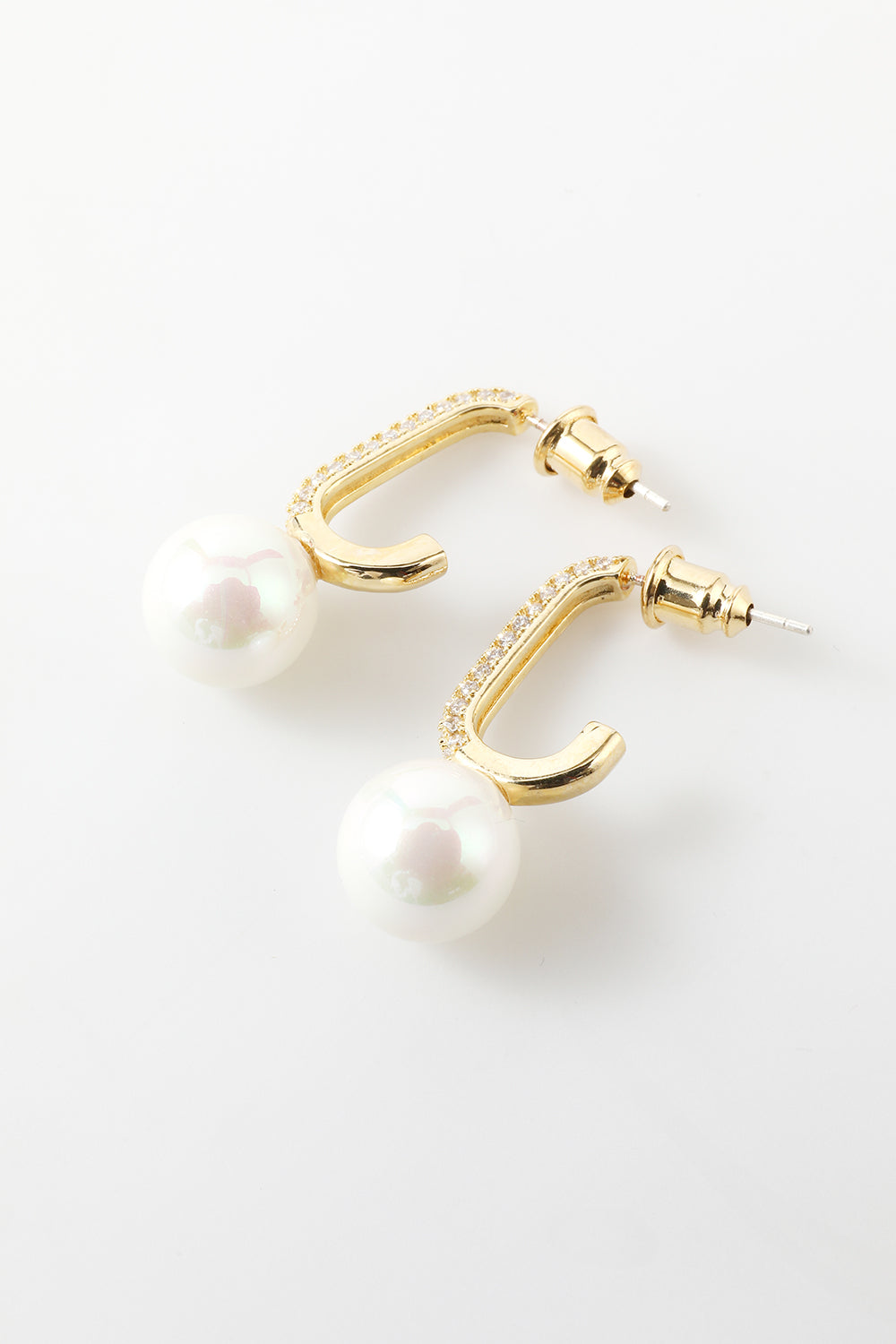 Earrings with Water Drop Pearls