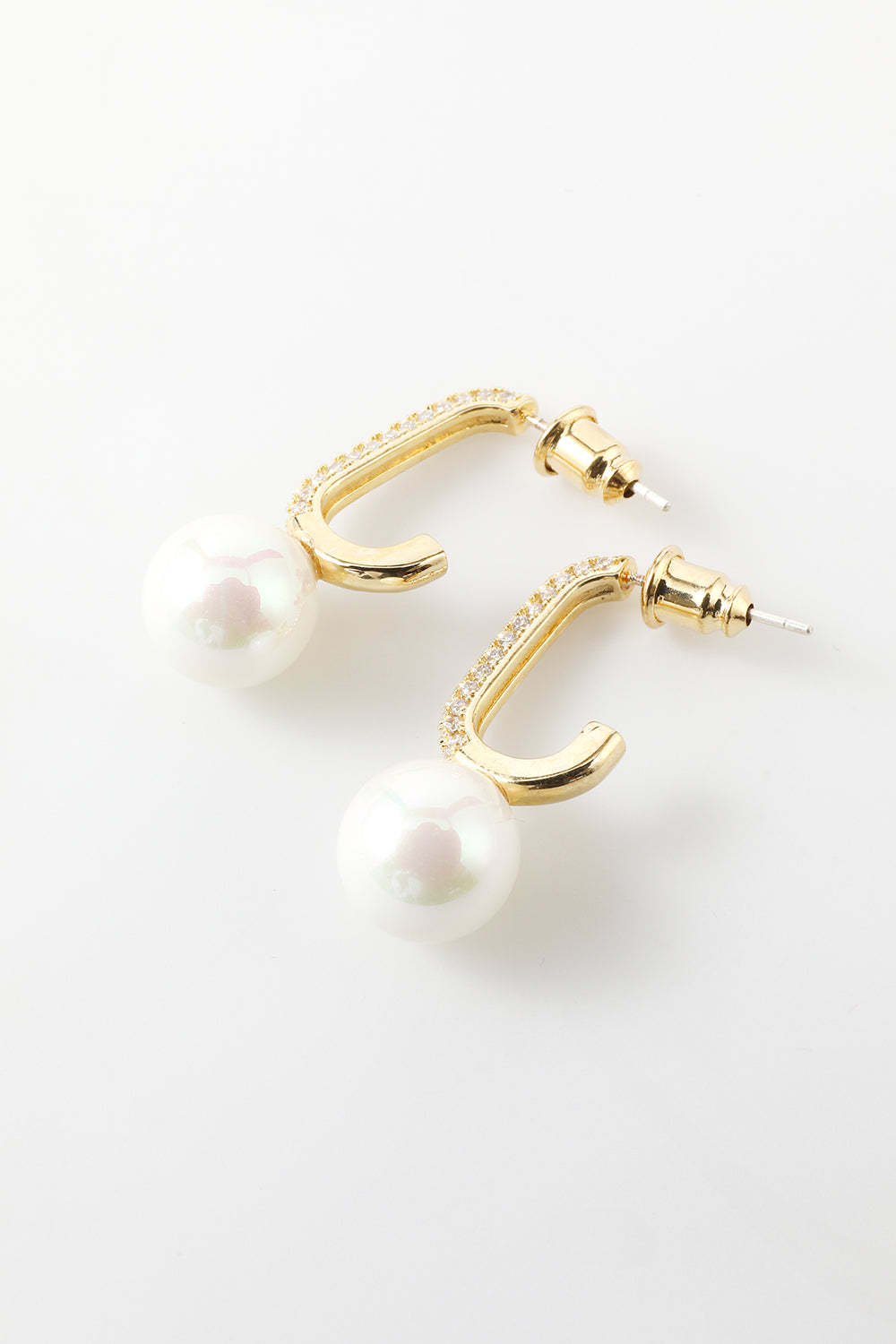 Earrings with Water Drop Pearls