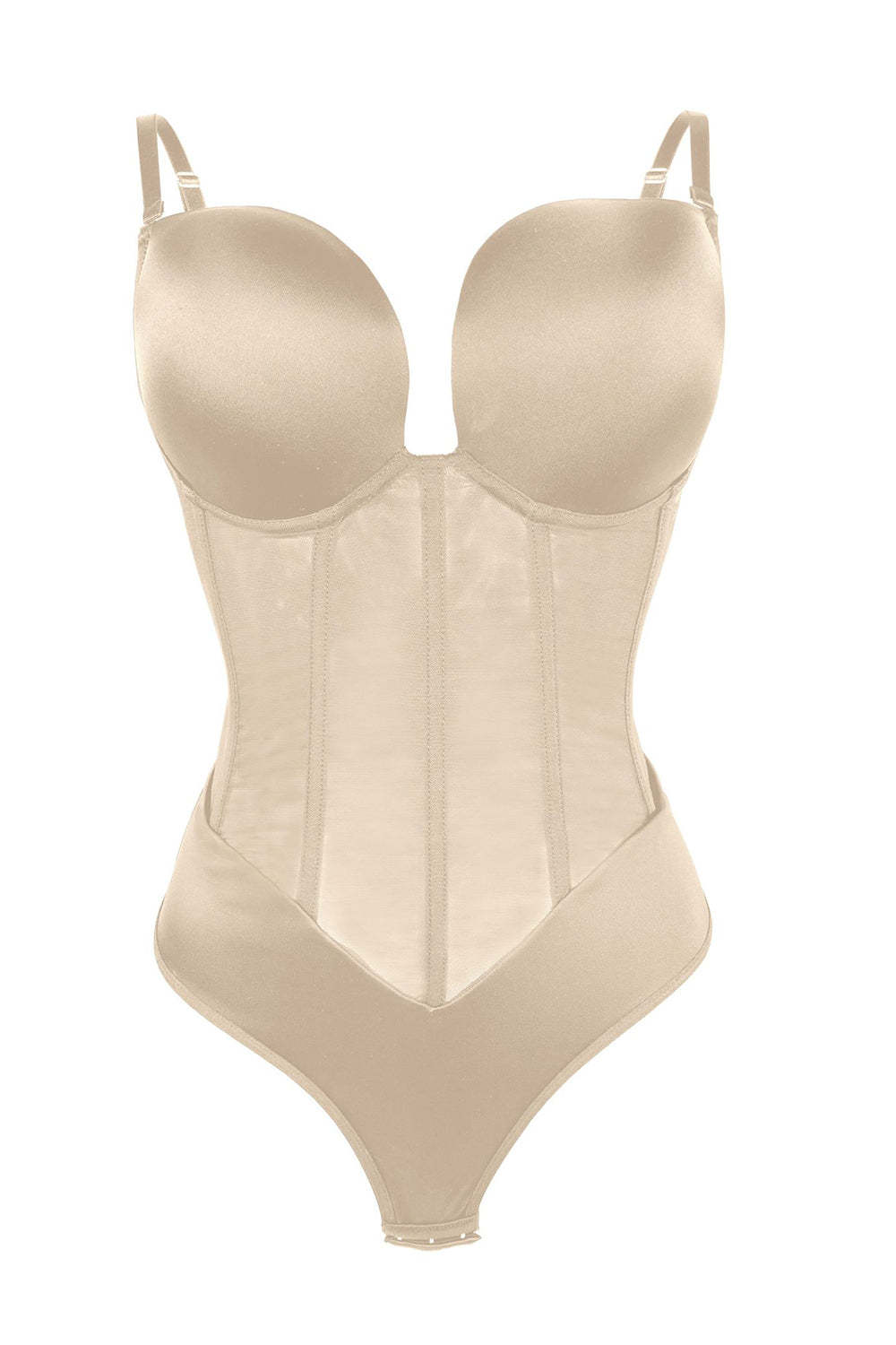 Slimming Black Corset Shapewear with Tummy Control and Butt Lift