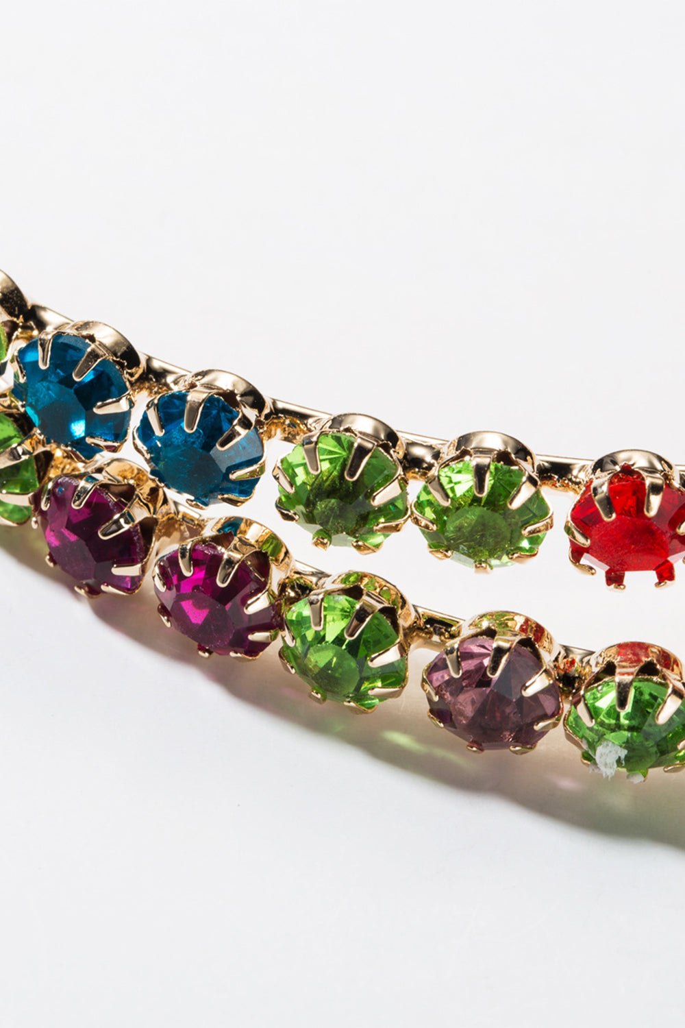 Hoop Earrings with Colorful Beads