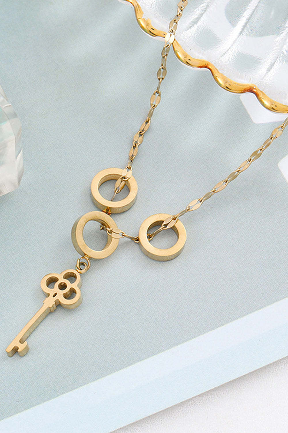 Titanium Steel Necklace with Niche Design