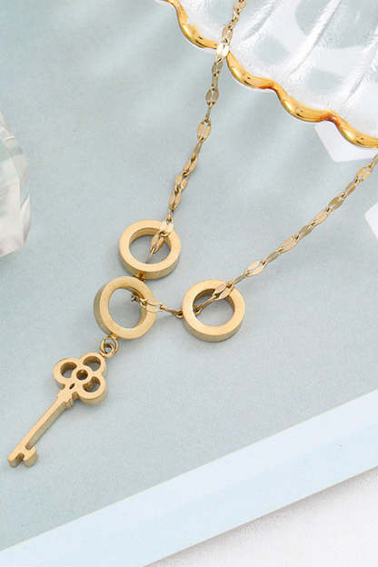 Titanium Steel Necklace with Niche Design