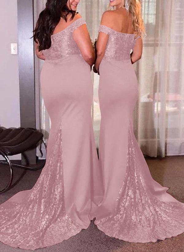 Elastic Satin Bridesmaid Dresses With Sequins