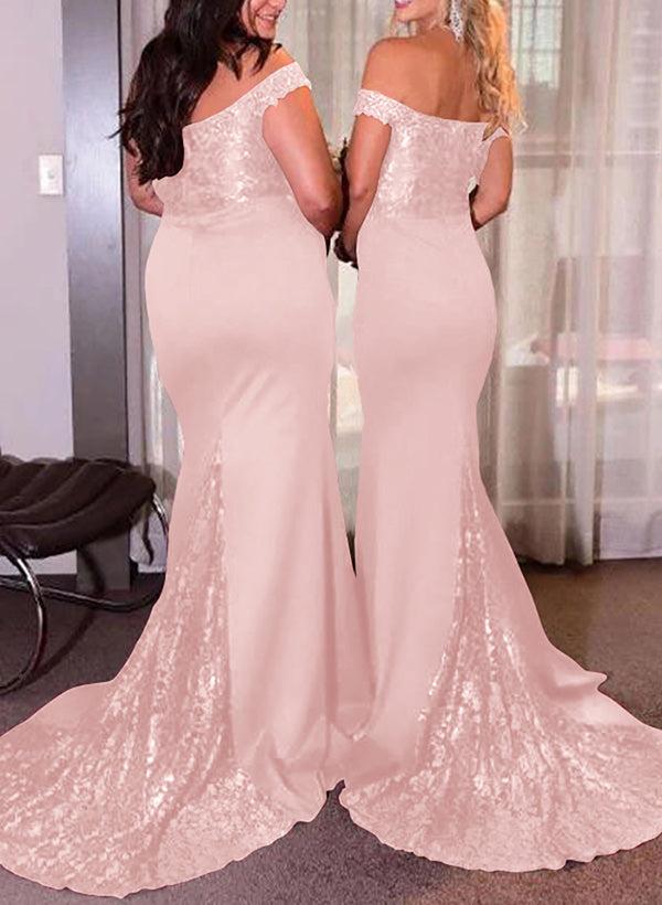 Elastic Satin Bridesmaid Dresses With Sequins
