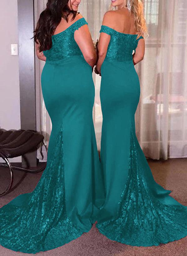 Elastic Satin Bridesmaid Dresses With Sequins