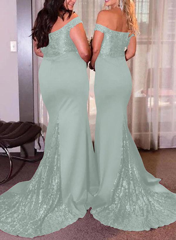 Elastic Satin Bridesmaid Dresses With Sequins