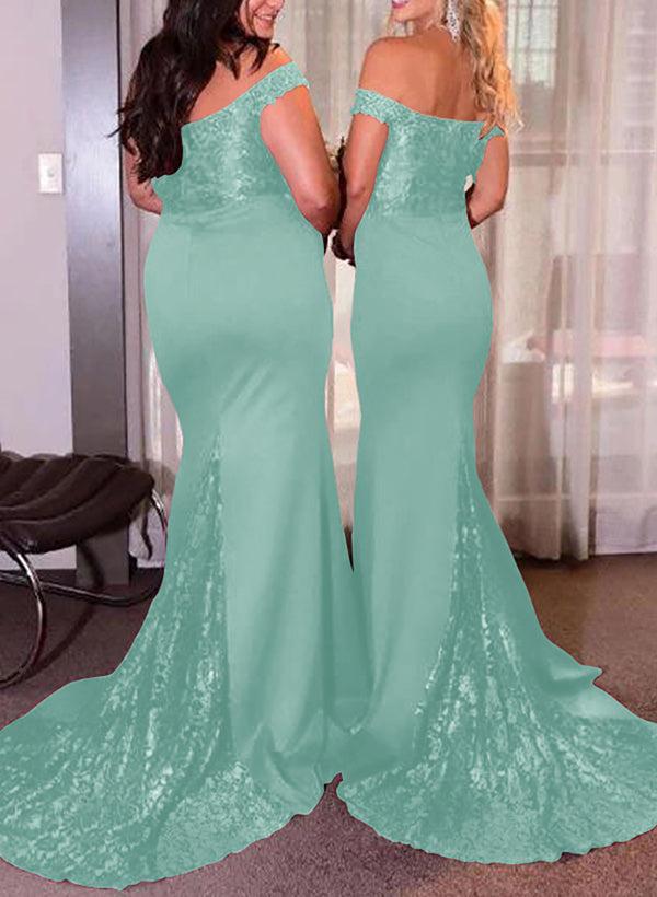 Elastic Satin Bridesmaid Dresses With Sequins