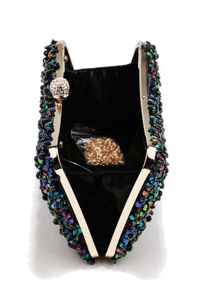 Prom Handbag with Black Sequins