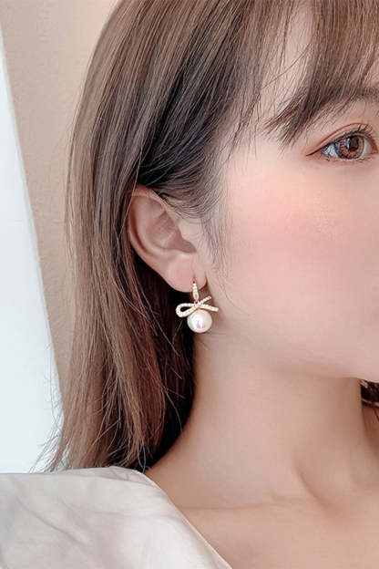 Earring with Pearl Beading
