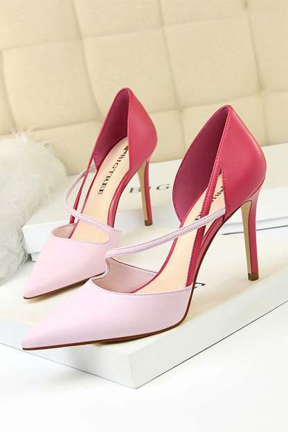 Pointy Stiletto Heels in Pink