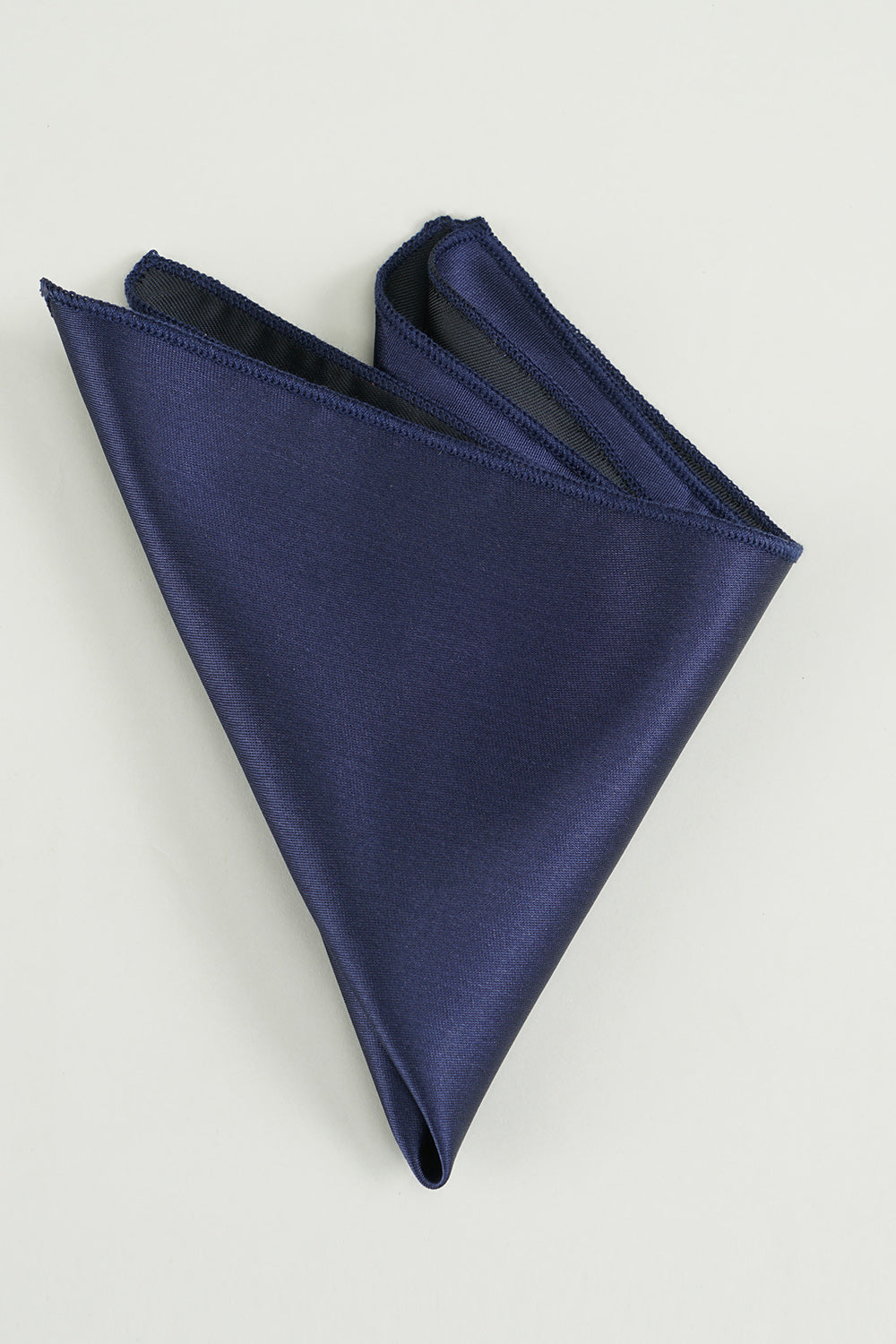 Pocket Square in Navy Silk