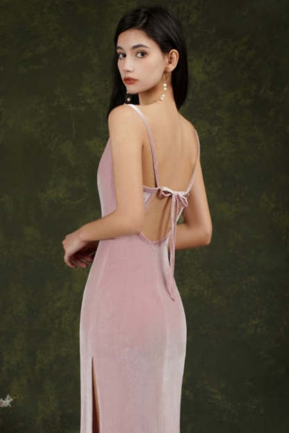 Purple Spaghetti Straps Sleeveless Mermaid Prom Dresses